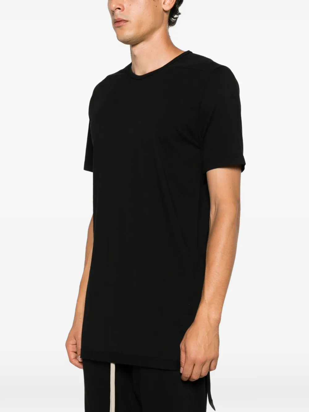 Rick Owens DRKSHDW T-shirt met afwerking Zwart