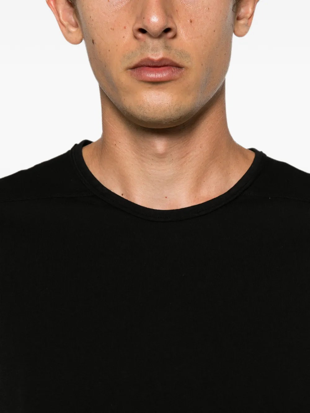 Rick Owens DRKSHDW T-shirt met afwerking Zwart