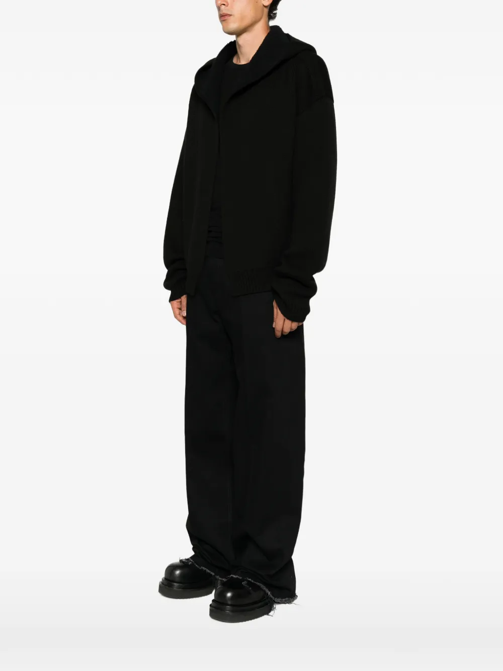Rick Owens Jack met capuchon Zwart