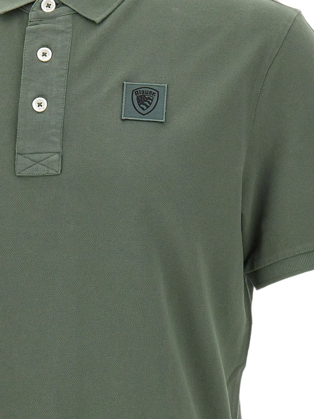 Blauer Albano poloshirt met logo-patch Groen
