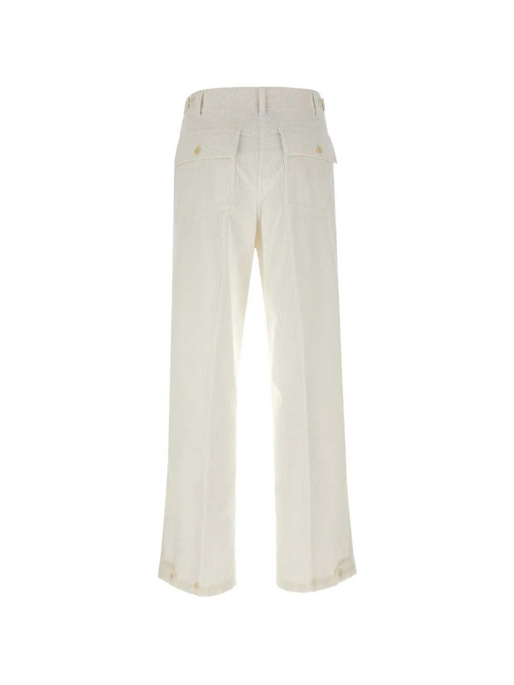 ASPESI Ribfluwelen broek Wit