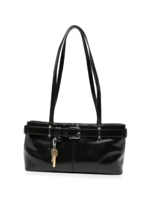 OSOI ミニバッグ　ブラッククロコ Osoi Mini Brocle Shoulder Bag | Black | FARFETCH