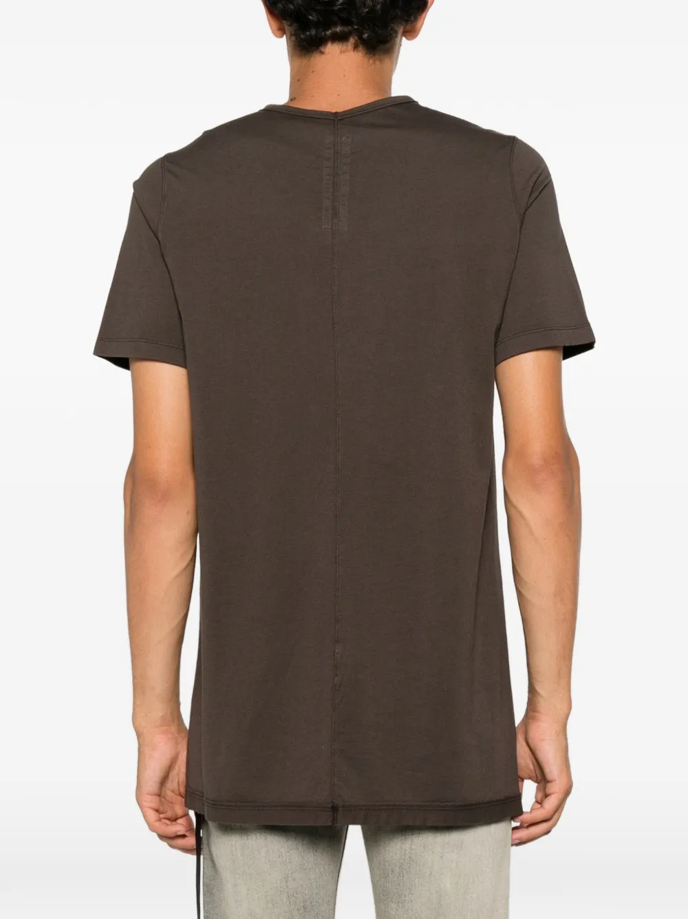 Rick Owens DRKSHDW T-shirt met korte mouwen en naaddetail Bruin