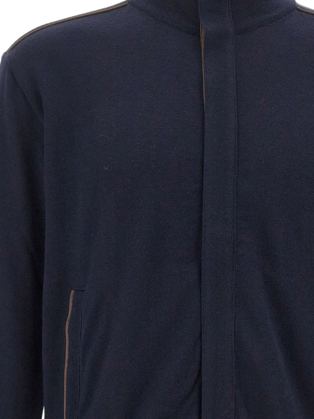Paul & Shark Vest met geborduurd logo Blauw
