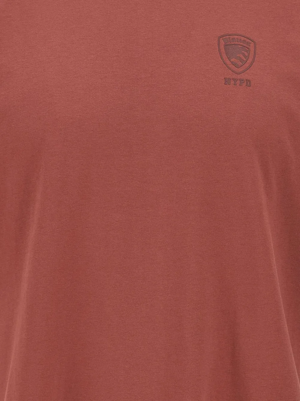 Blauer logo-patch T-shirt Rood
