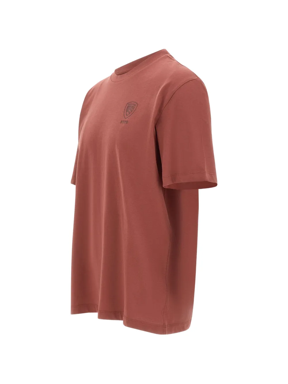 Blauer logo-patch T-shirt Rood
