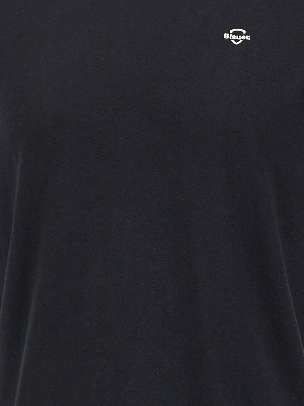 Blauer logo-print T-shirt Zwart