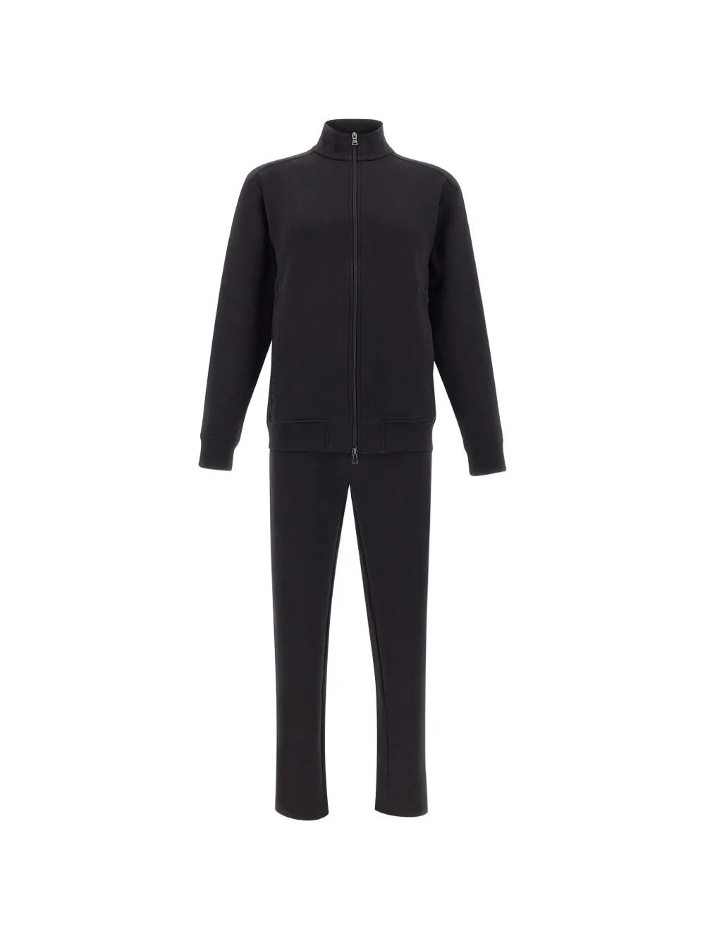 Paul & Shark logo-embroidered zip-up tracksuit - Nero