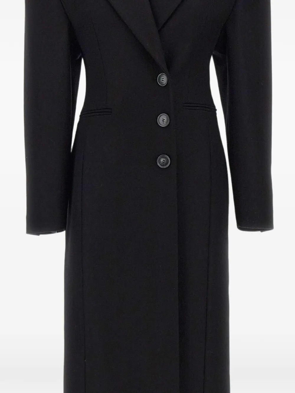 THE ANDAMANE Ottavia jas met puntige revers Zwart