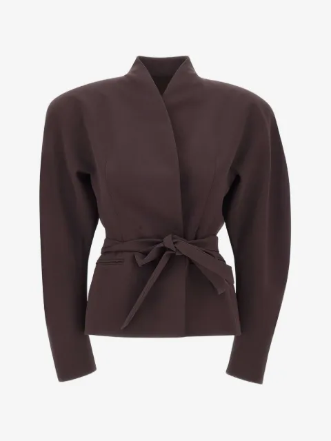 THE ANDAMANE Margaux belted-waist jacket