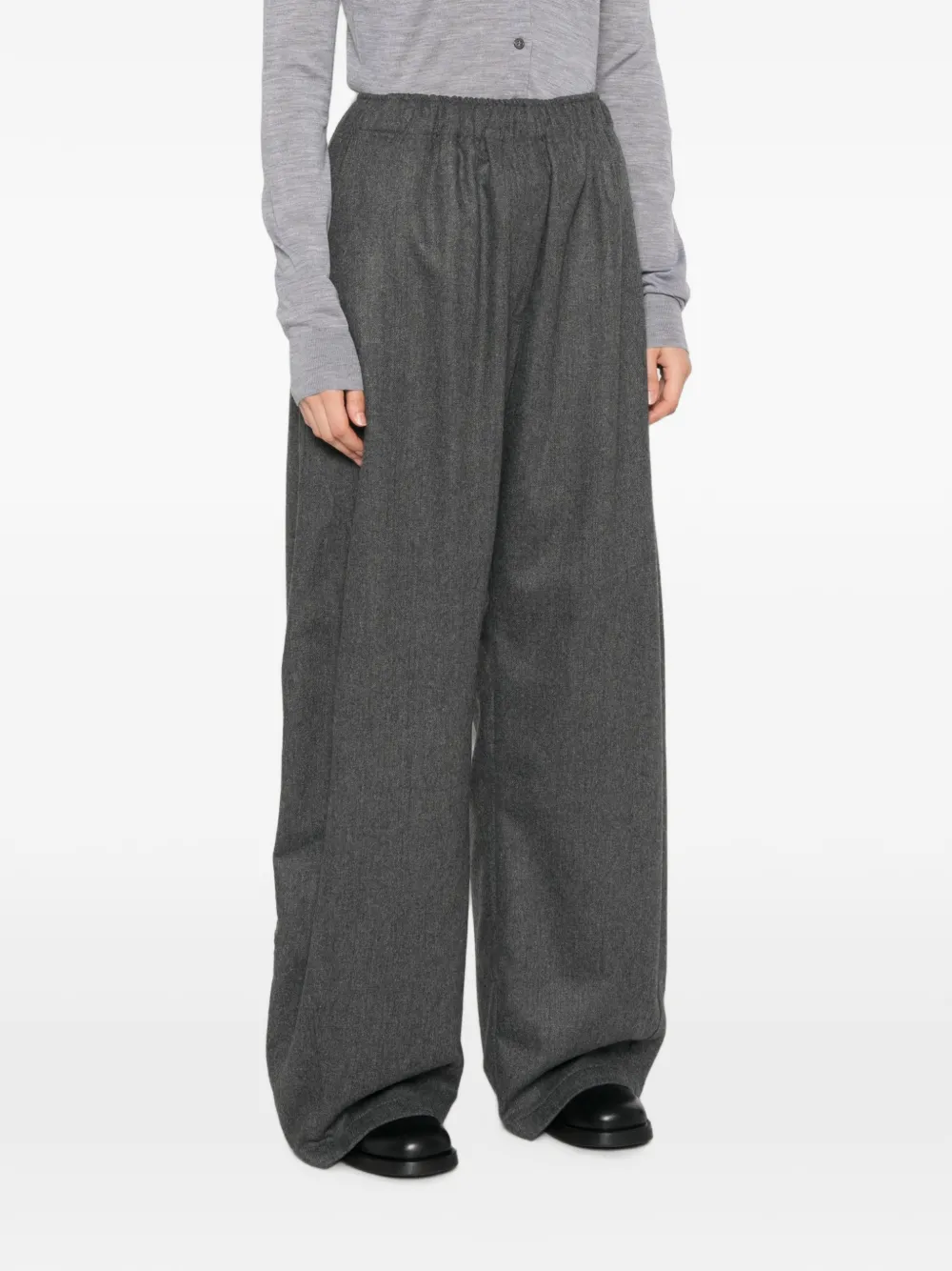THELATEST Elastische broek Grijs