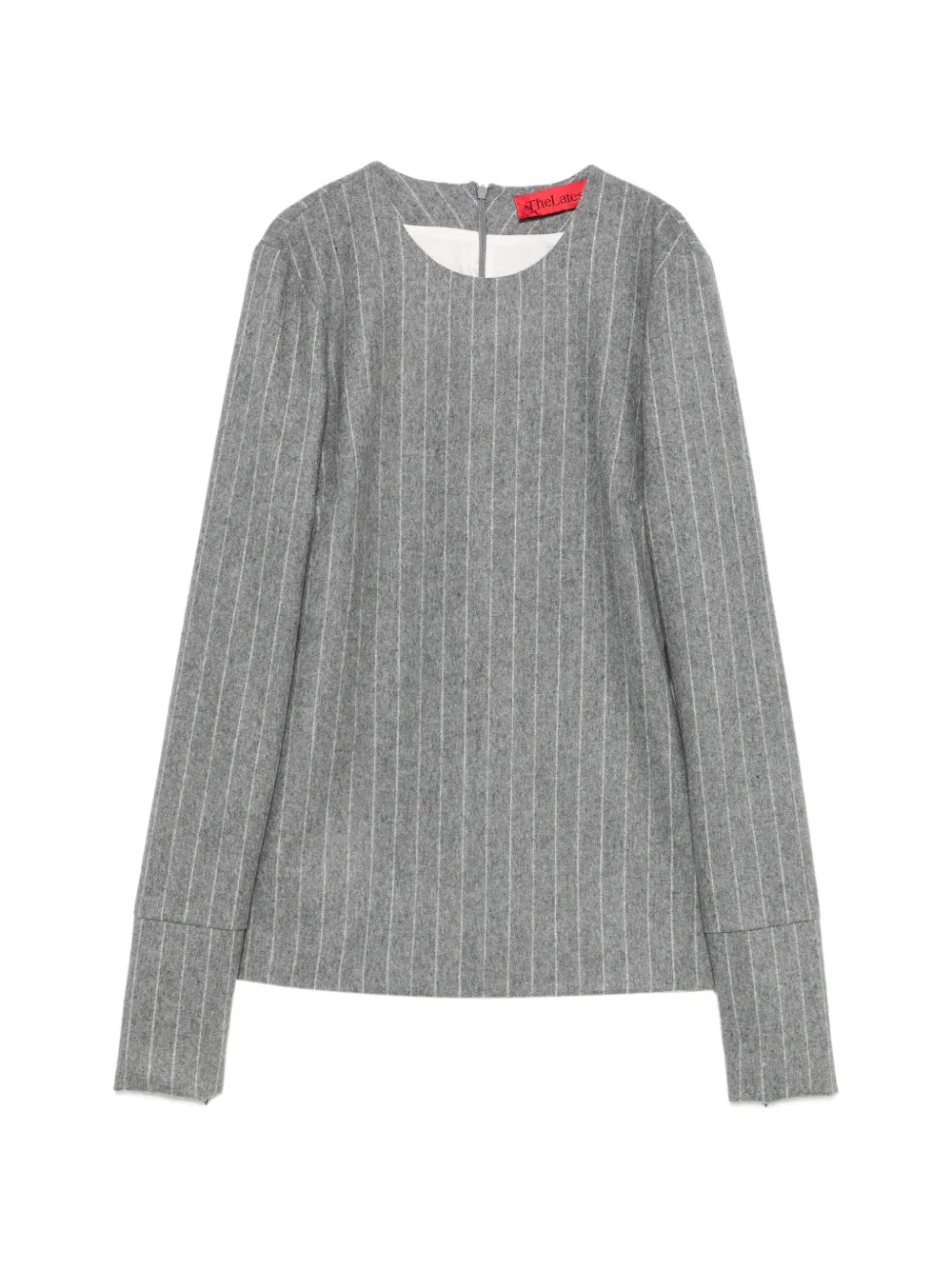 THELATEST Elisa pinstripe-pattern long-sleeve top