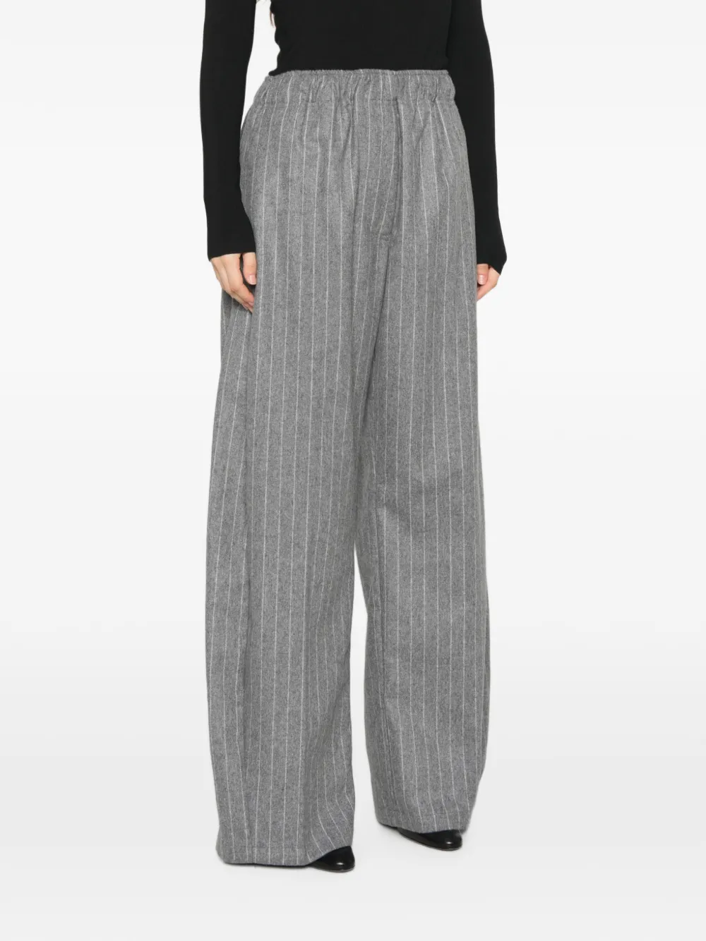 THELATEST Broek met wijde pijpen Grijs