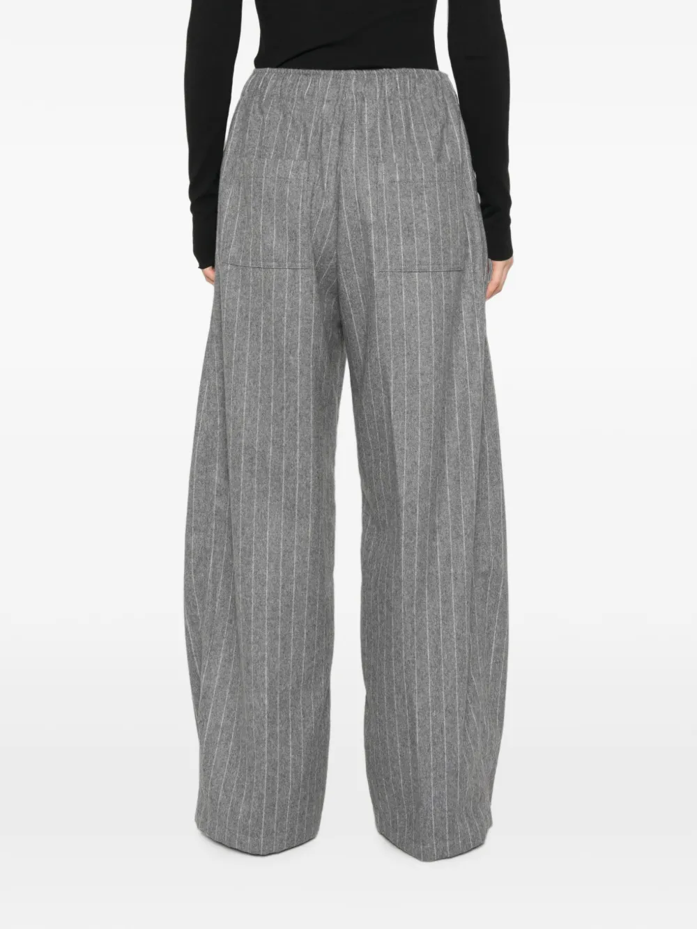 THELATEST Broek met wijde pijpen Grijs