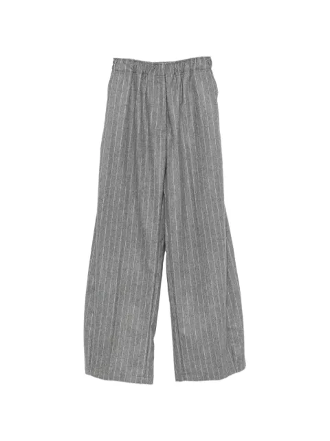 THELATEST pinstripe wide-leg trousers
