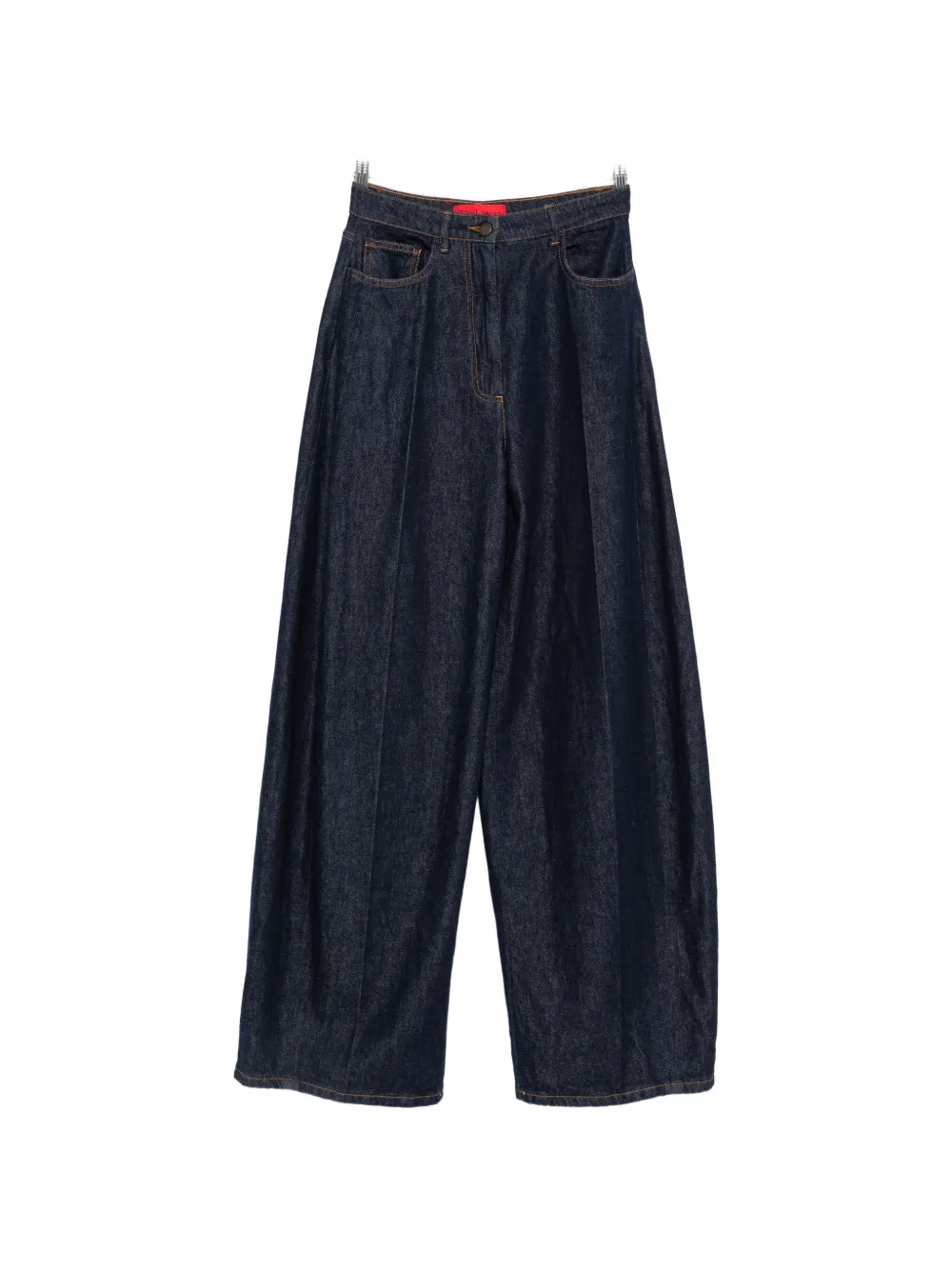 THELATEST pleated-detail wide-leg jeans - Blau