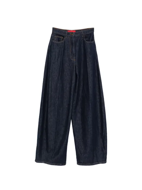 THELATEST pleated-detail wide-leg jeans