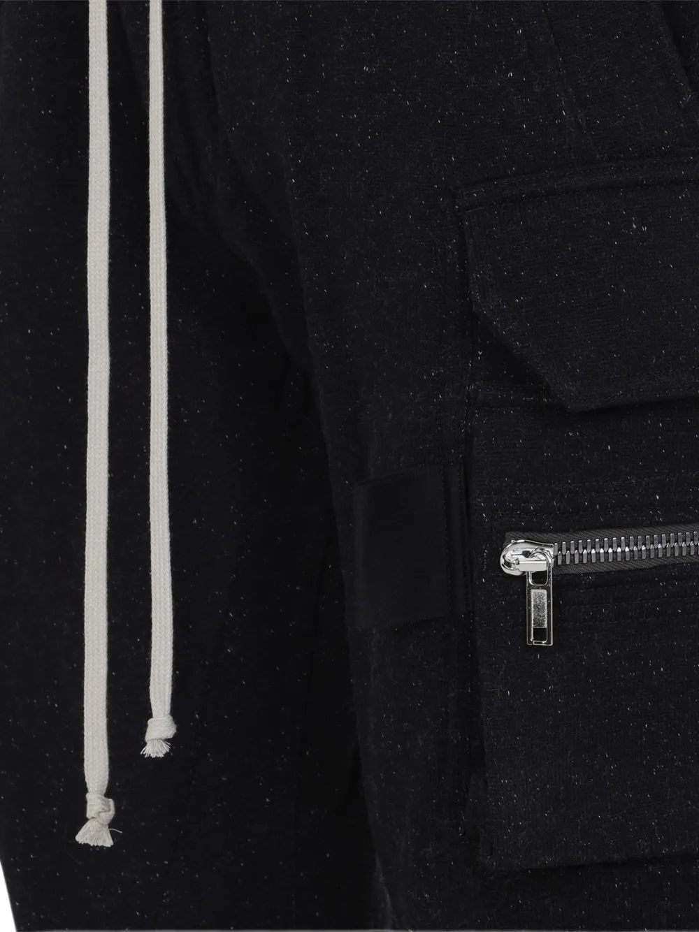 Rick Owens Mastodon cargo broek met trekkoord Zwart