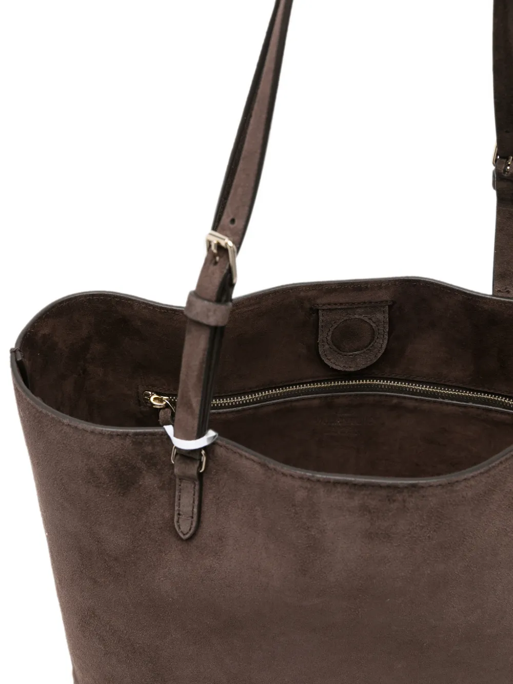 Valentino Garavani Rockstud suède shopper Bruin