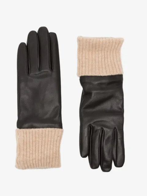 TWINSET logo-plaque gloves