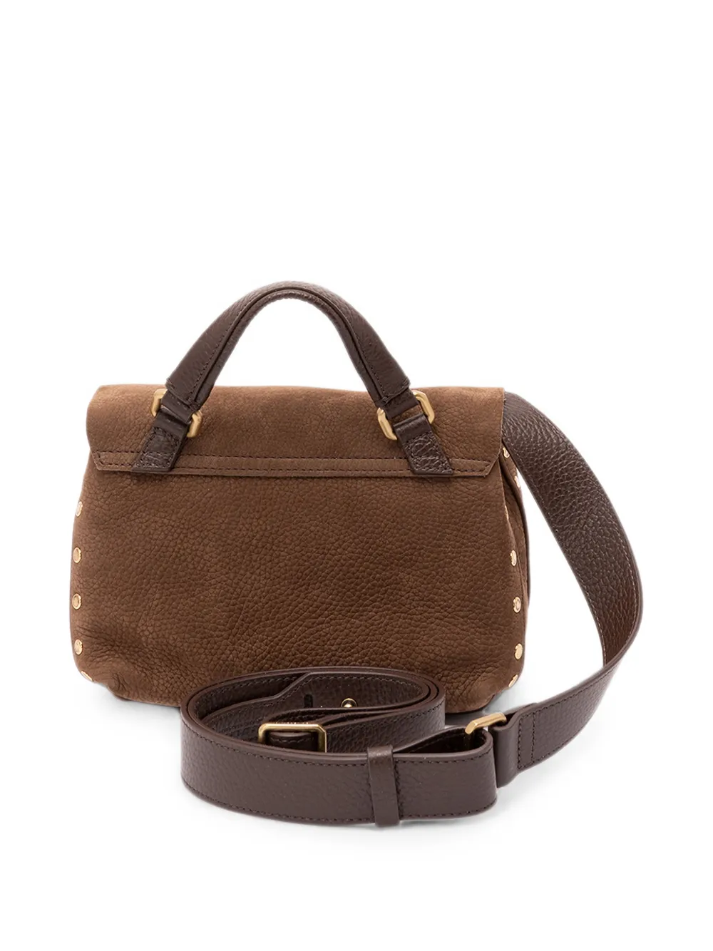 Zanellato Baby Postina Jones mini-tas verfraaid met studs Bruin