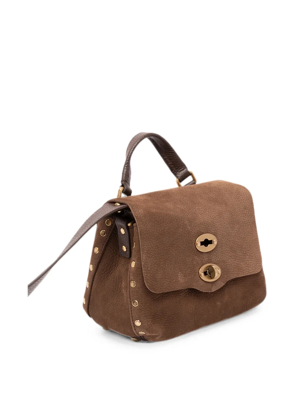 Zanellato Baby Postina Jones mini-tas verfraaid met studs Bruin