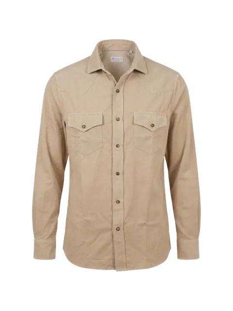 Brunello Cucinelli western-style button-down shirt