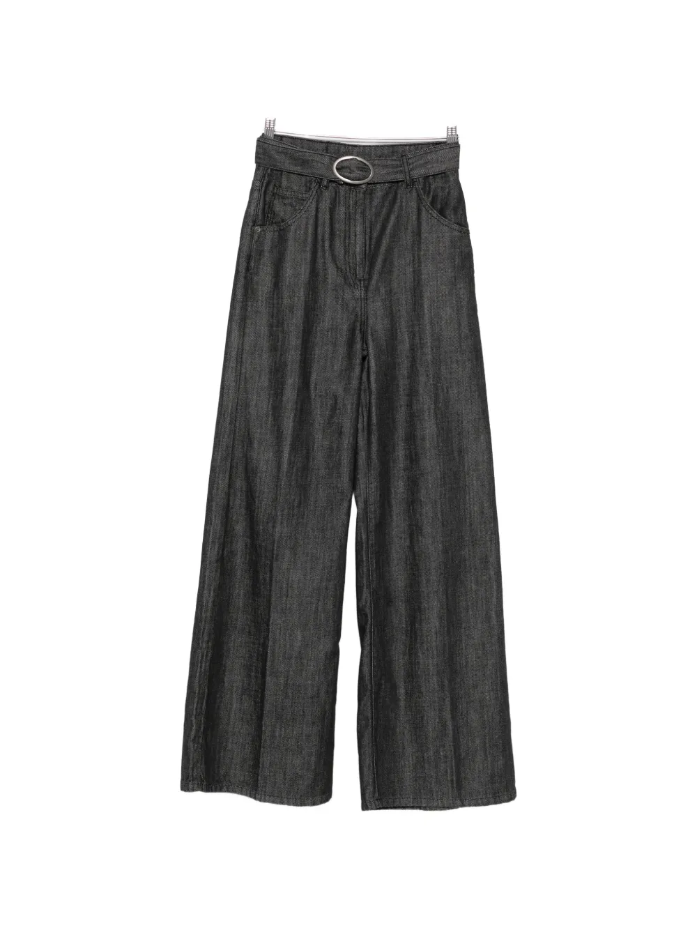 TWINSET belted wide-leg jeans - Schwarz