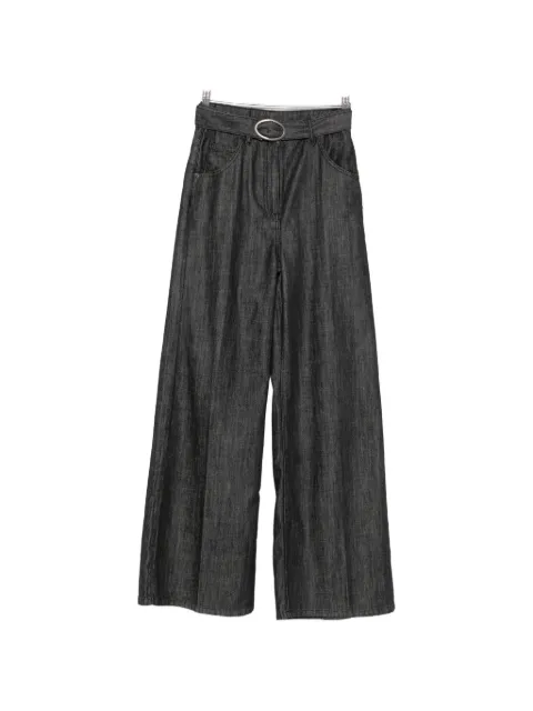 TWINSET belted wide-leg jeans