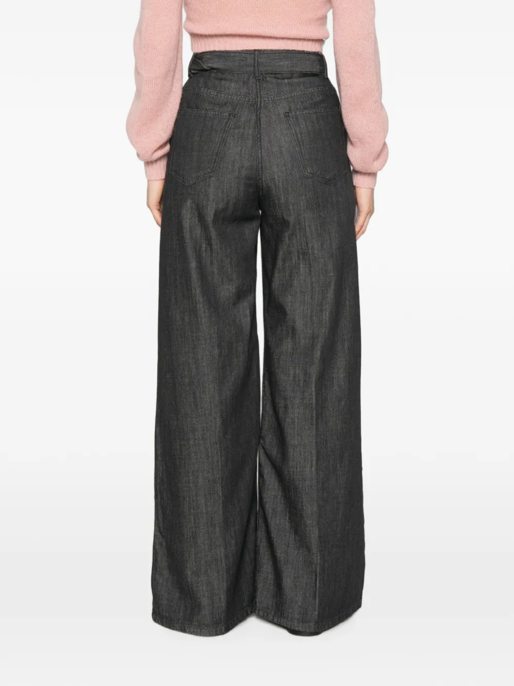 TWINSET Jeans met wijde pijpen Zwart