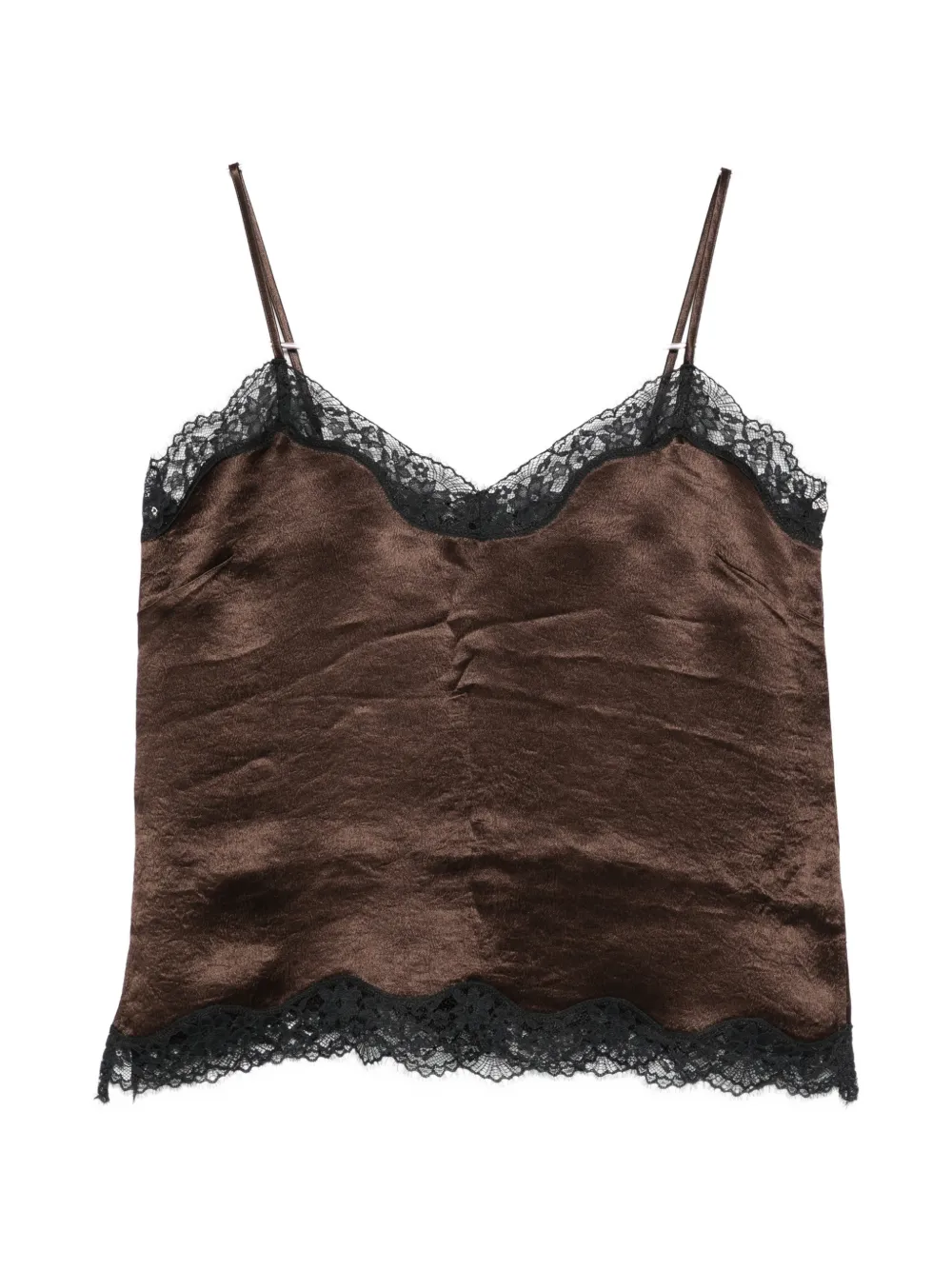 TWINSET sweetheart-neck blouse - Marrone