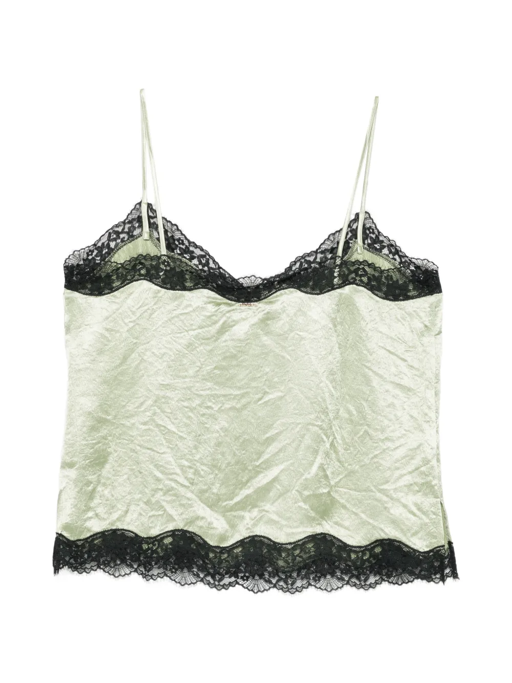 TWINSET Shirt met afwerking van kant Groen