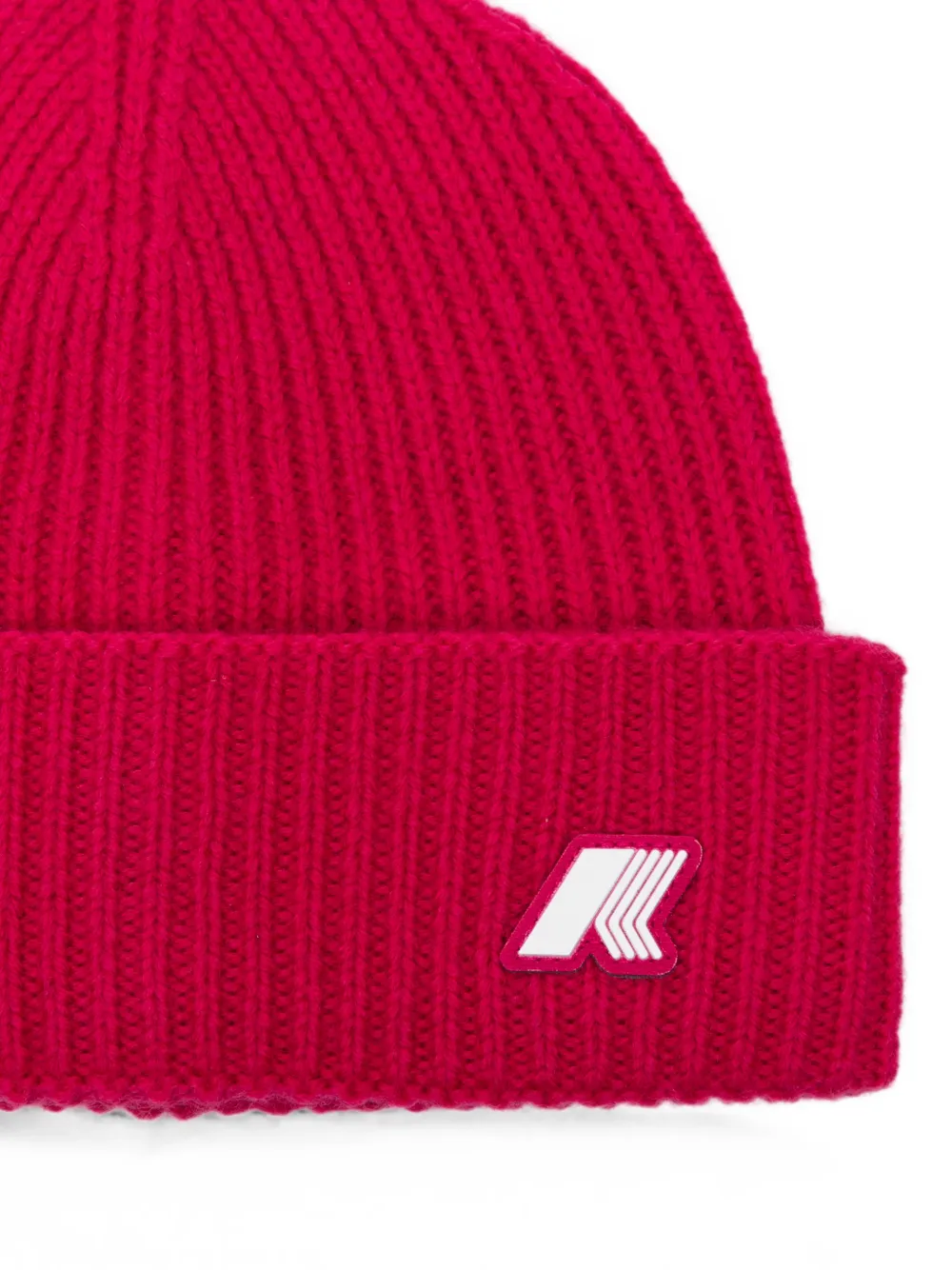 K Way Kids P. Brice geribbelde muts met logopatch Roze
