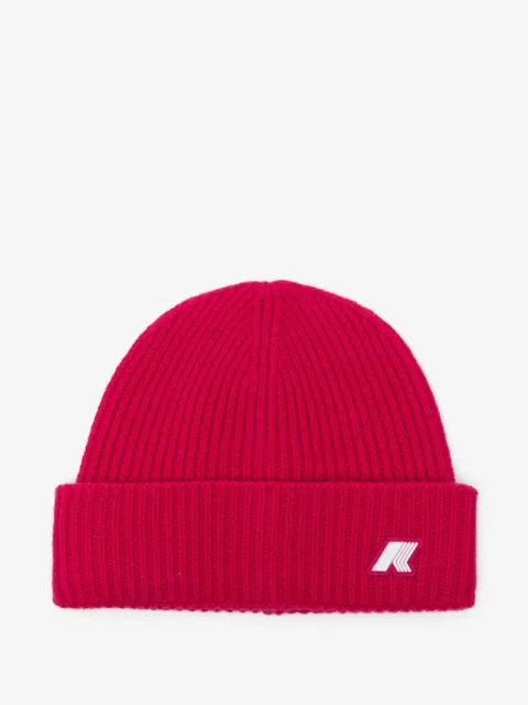 K Way Kids P. Brice logo-patch ribbed beanie hat