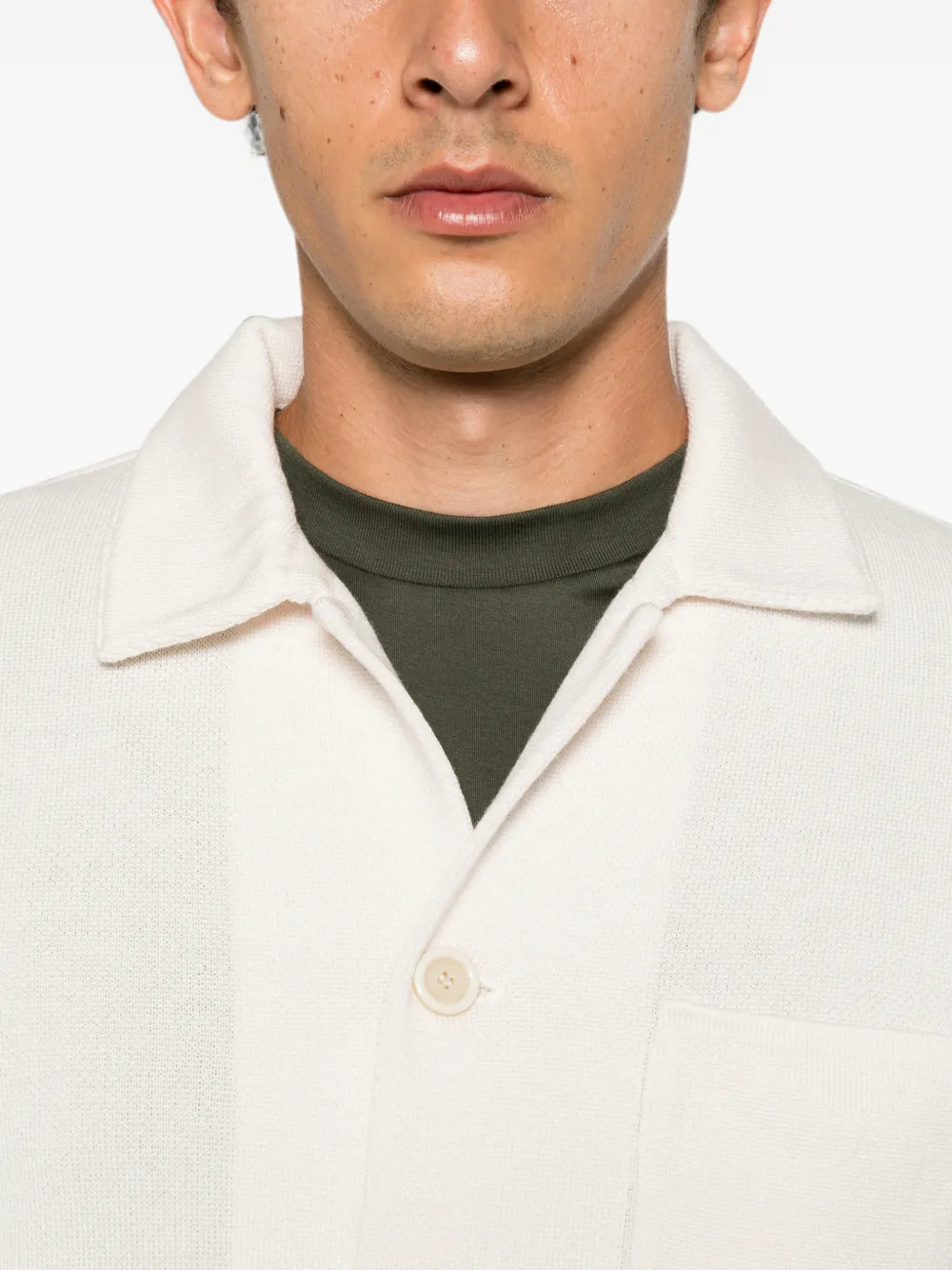 Lardini Vest met opgestikte zakken en knopen Beige