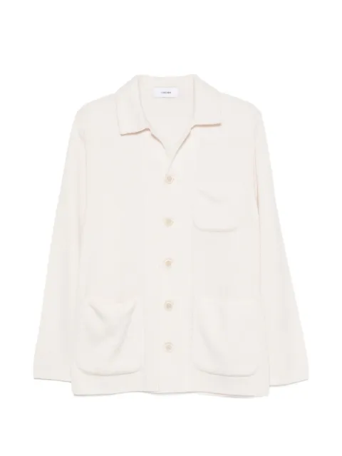 Lardini patch-pocket button-up cardigan