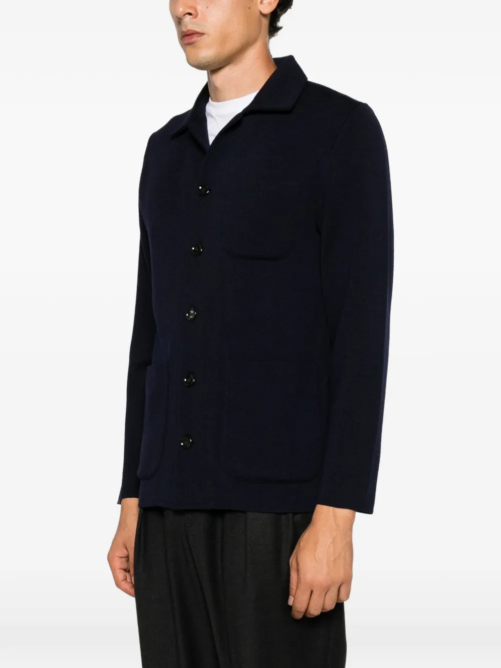 Lardini Jack met opgestikte zak Blauw