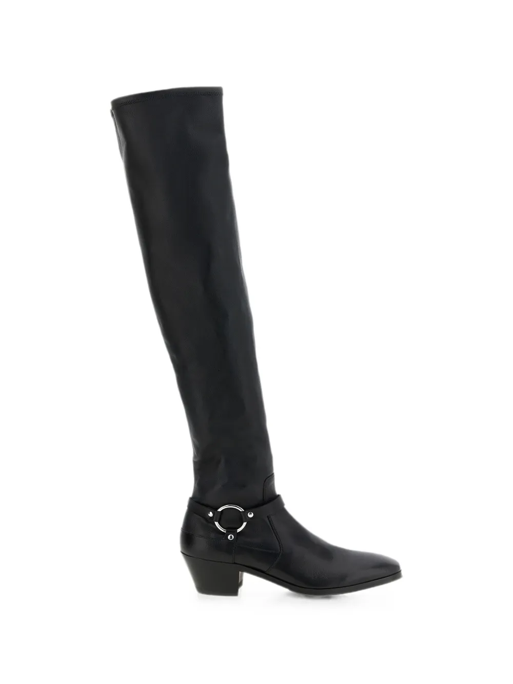 TOM FORD leather Clint thigh-high boots Zwart