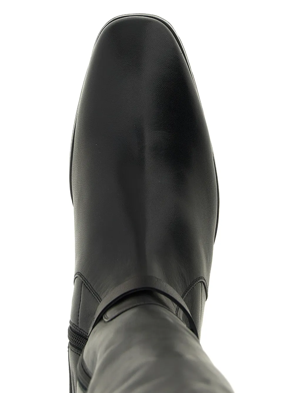 TOM FORD leather Clint thigh-high boots Zwart