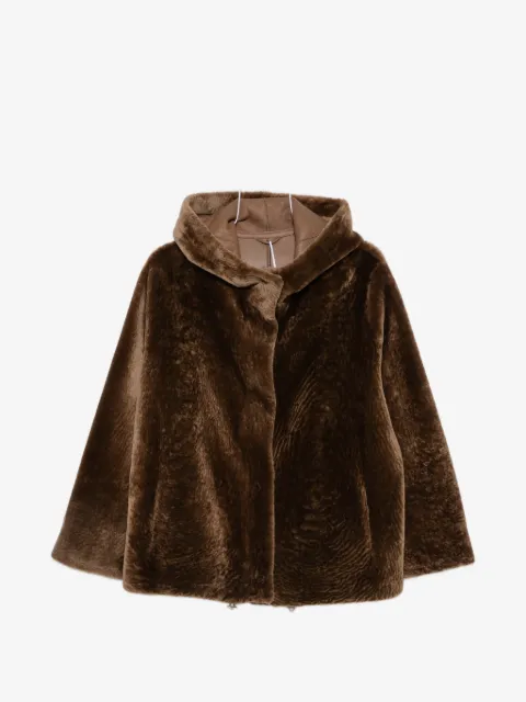 Manzoni 24 hooded shearling jacket