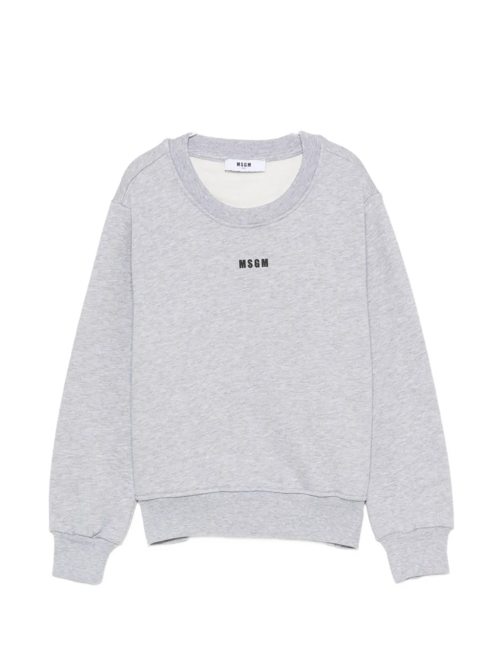 MSGM Kids logo-print sweatshirt - Grigio