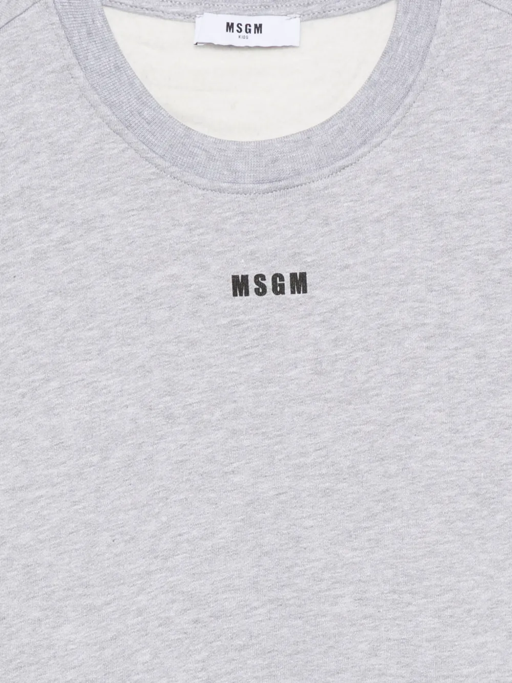 MSGM Kids Sweater met logoprint Grijs