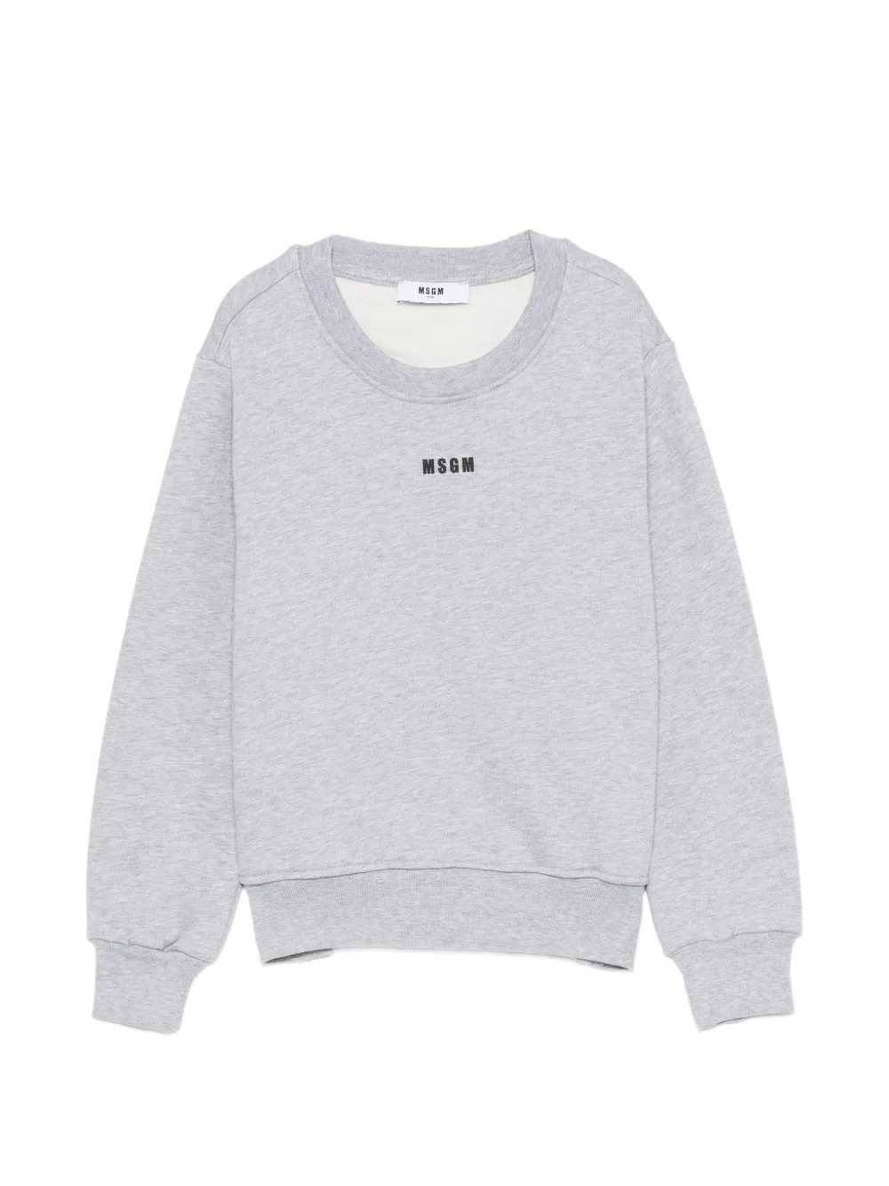 MSGM Kids logo-print sweatshirt - Grigio