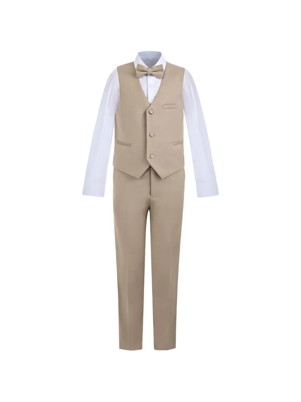 Moustache bow-tie vest suit - Toni neutri