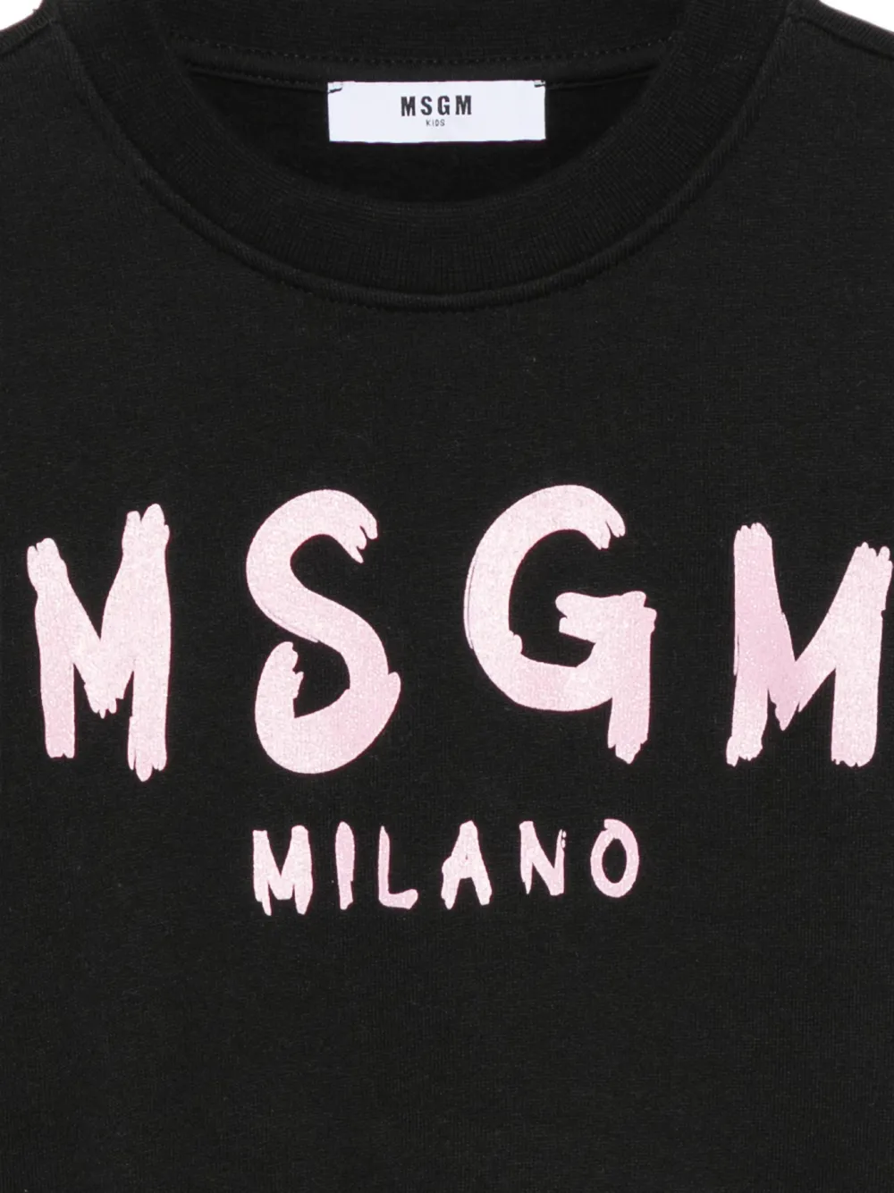 MSGM Kids Sweater met logoprint Zwart