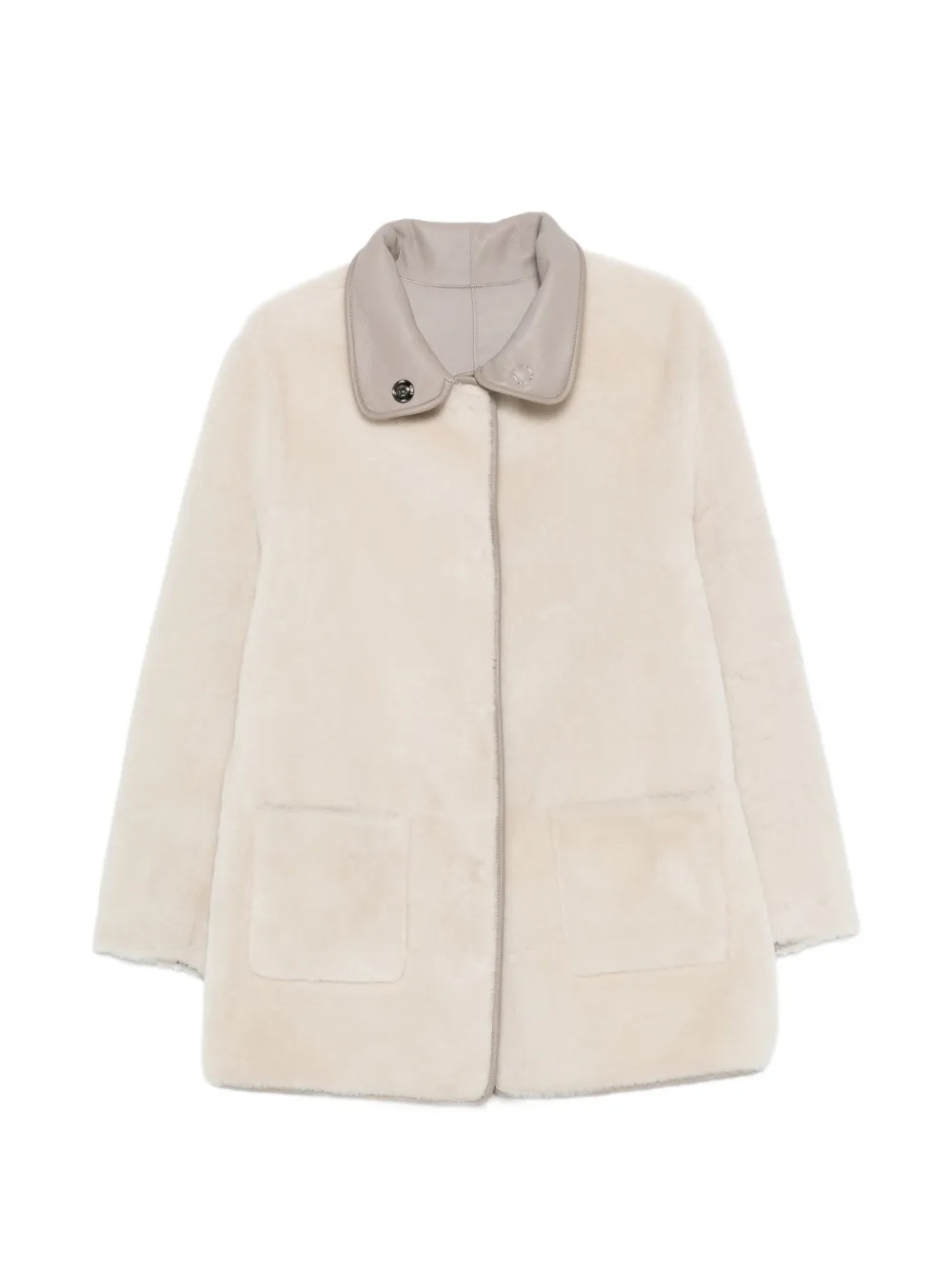 Simonetta Ravizza reversible shearling coat - Nude