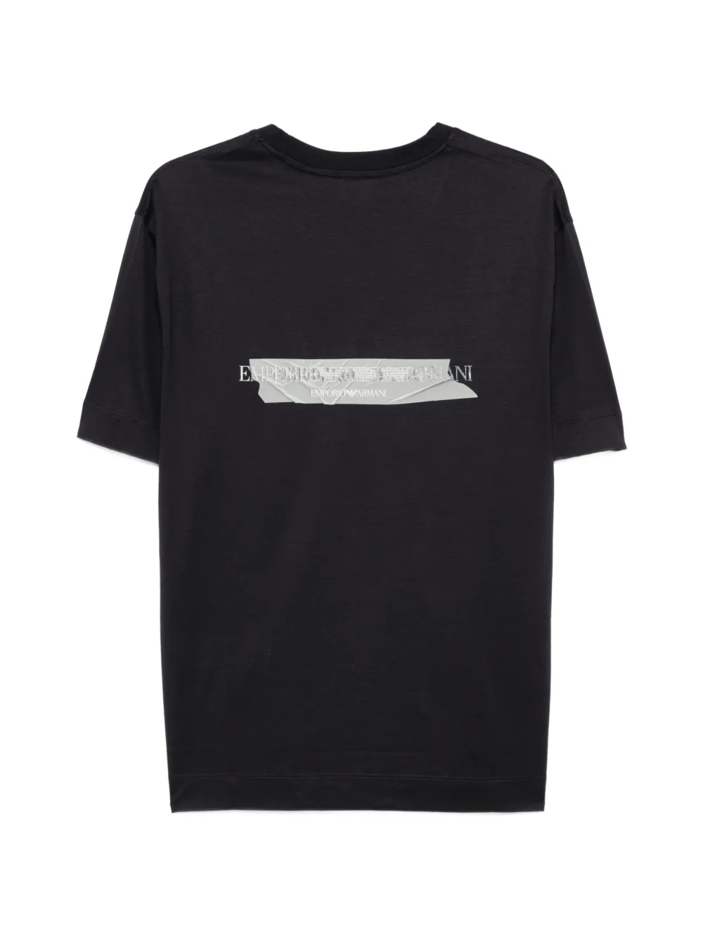 Emporio Armani T-shirt met logoprint Zwart
