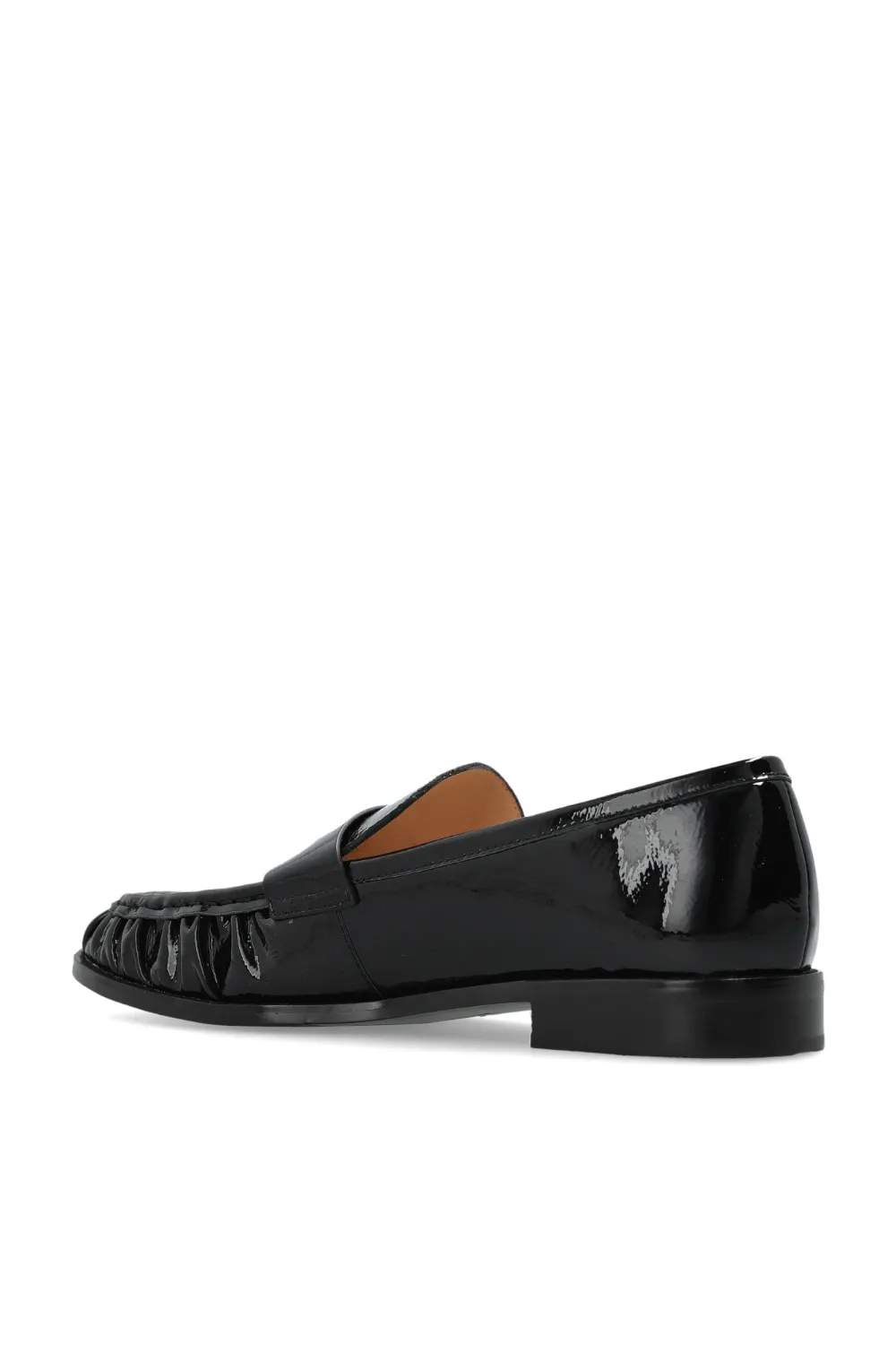 Furla patent-leather loafers Zwart