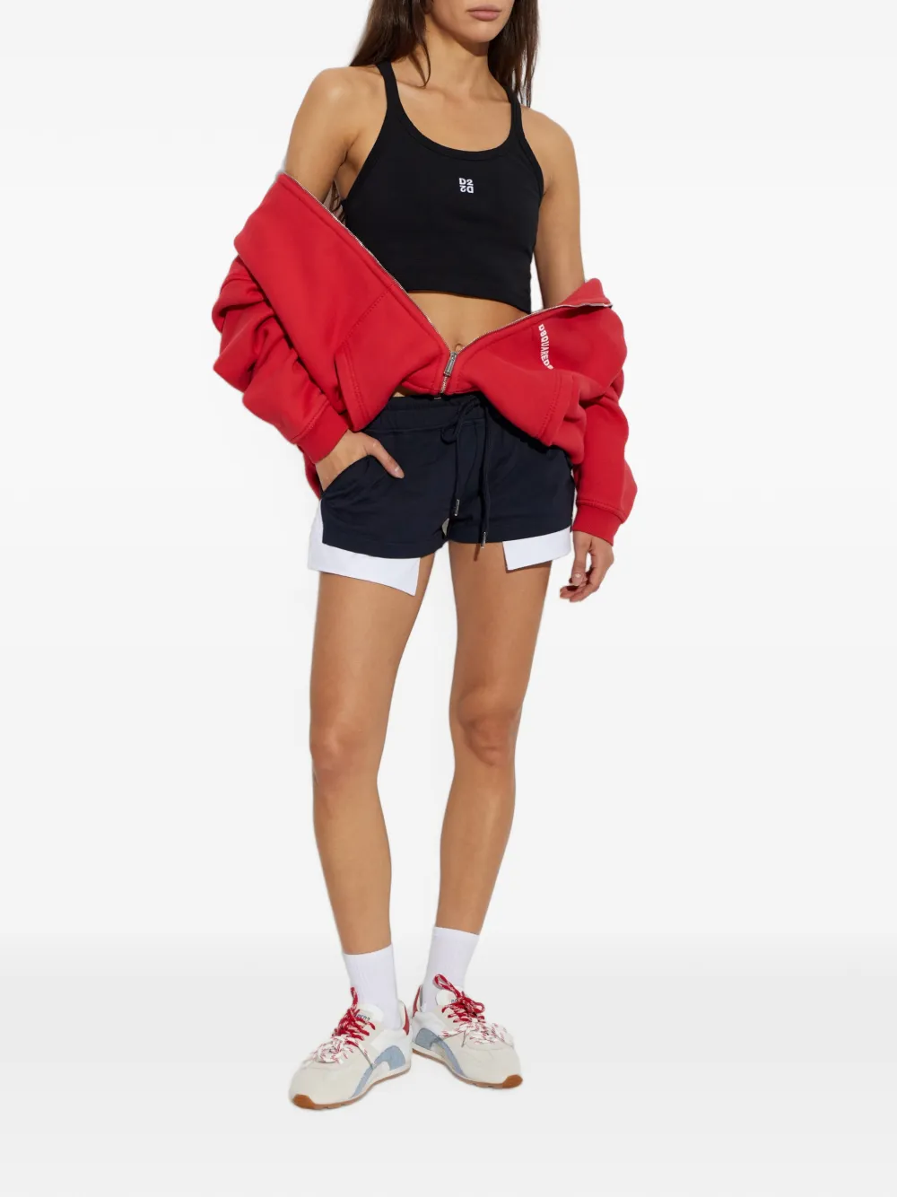 DSQUARED2 Gelaagde shorts Blauw