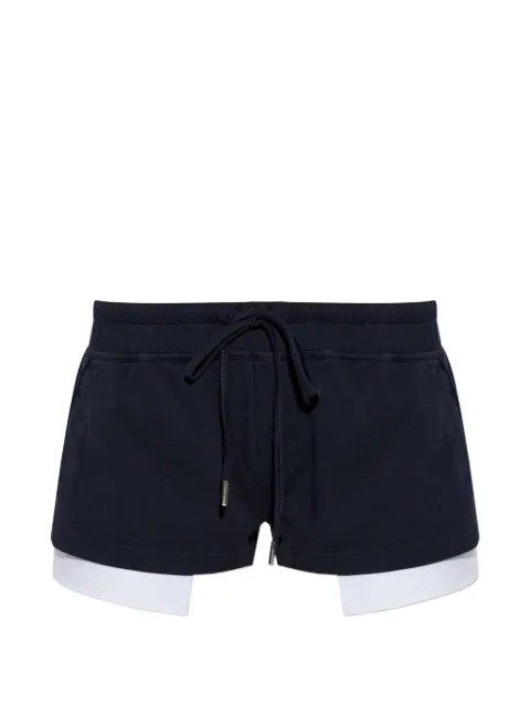 DSQUARED2 layered drawstring shorts